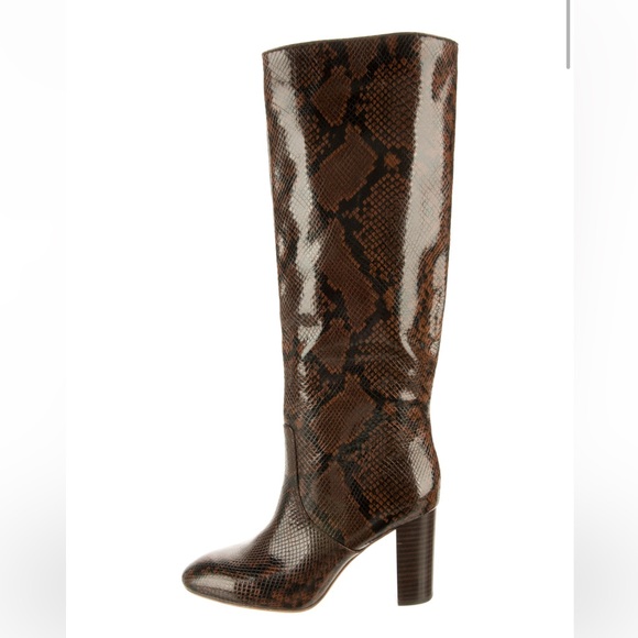 Loeffler Randall Snake Heeled Boots - Picture 1 of 4